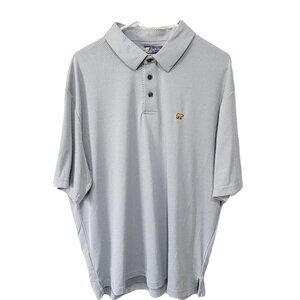 Jack Nicklaus Polo Golf Shirt XL Men's Golden Bear Collection Gray Textured